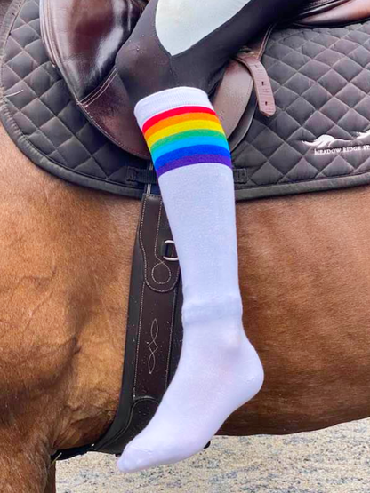 Rainbow Riding Socks